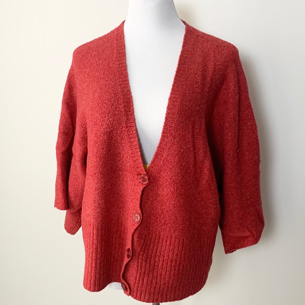 Chadwicks, XL rust sweater, bell 3/4 sleeve
